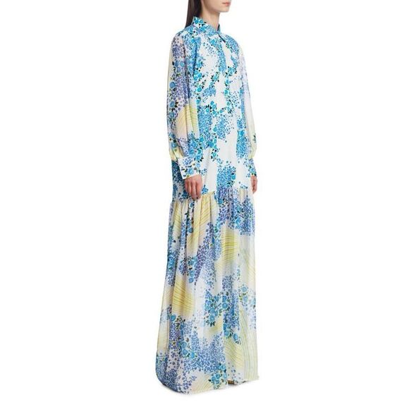 All Things Mochi Alona Floral Maxi Shirtdress – Size Large – Designer Statement - Picture 6 of 15